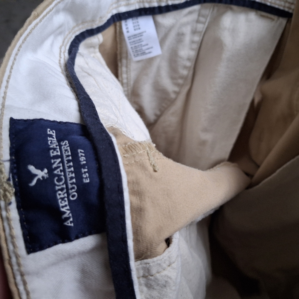 American Eagle pants, tan, 33 x 34 long